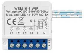 Smart Switch modulis WiFi Avatto WSM16-W4 TUYA