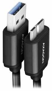 AXAGON | Duomenų ir įkrovimo laidas, 1 m | BUMM3-AM10AB | USB A tipo į USB Micro-B tipo
