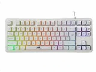 Baracuda membraninė žaidimų klaviatūra KRILL, US išdėstymas, baltos spalvos (BGK-01114)