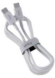 Allity Sp. su o.o. Allity kabelis AUC-03 USB-C - USB-C 1.0 m 60W baltas