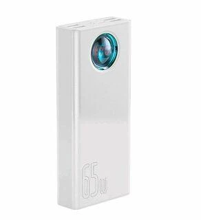 Powerbank Baseus Amblight 30000mAh 4xUSB USB-C 65W - baltas