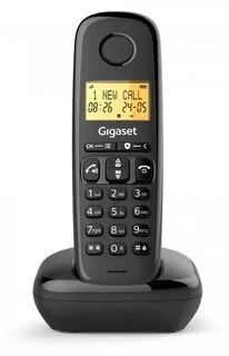 Telefonas stacionarus Gigaset Gigaset Telefonas DECT analog Basic 100 juoda