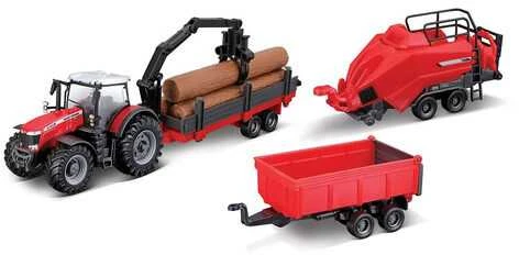 Bburago BBU traktorius MasseyFerguson 10cm 31703 17035