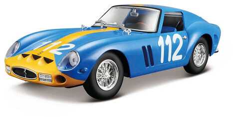 Bburago Model samochodu18-26305 Ferrari 250 GTO 1:24 mėlyna / geltona