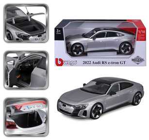 *BBURAGO metal, 1:18, Audi RS e-Tron GT, sidabrinis