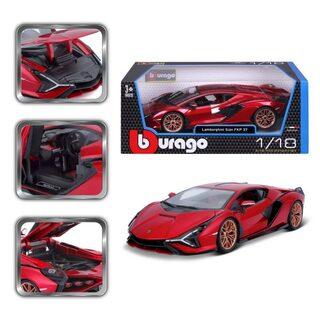 Bburago Lamborghini Sian FKP 37 Raudona 1:18 BBURAGO