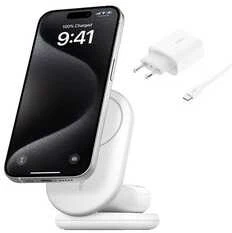 Belkin MagSafe Qi2 15 W balta su adapteriu 36 W