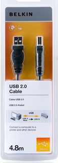 Belkin USB2.0 A–B kabelis, 4,8 m
