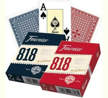 Fournier 818 Pokerio Kortos (Mėlynos)