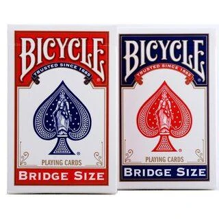Bicycle Rider Back Bridge Size Žaidimų Kortos (Raudonos)