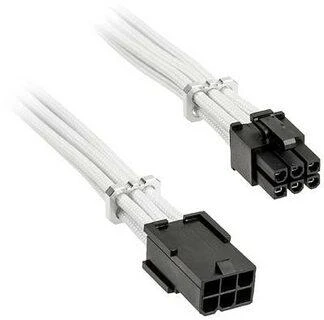 BitFenix Alchemy 6-Pin-PCIe-Extension cable, 45 cm, sleeved – baltos spalvos