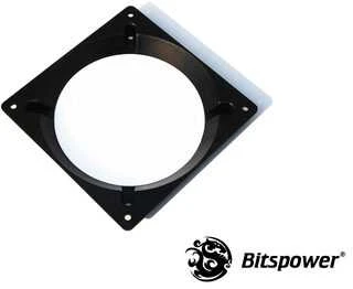 Bitspower FAN ADAPTER 140mm į 120mm – juodos spalvos