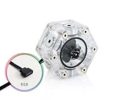 Bitspower šešiakampis srauto indikatorius-RGB