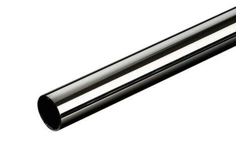 „Bitspower“ žalvarinis kietas vamzdelis be nuožulnos, 14 mm išorinis skersmuo, 500 mm, blizgus juodas