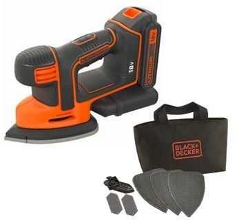 Black & Decker Juodas & Decker Juodas + DECKER DELTA TRINDER 18V 1x1,5Ah BDCDS18