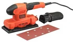 Black & Decker Juodas & Decker Plokštuminis šlifuoklis Juodas & Decker BEW220-QS; 150 W