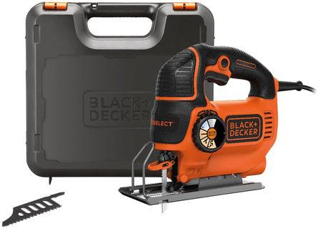 Black & Decker Siaurapjūklis KS801SEK 80 mm 550 W, Kitbox, Juodas & Decker