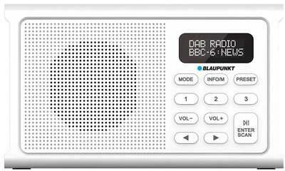 Blaupunkt DR3WH Portable radio Baltas