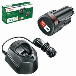 Bosch akumuliatoriaus PBA12V 1x1,5Ah ir kroviklio GAL1210 rinkinys namų ir sodo modeliams