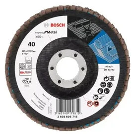 Bosch šlifavimo pop metalas D 125 mm, aukštis 40,1 colio.