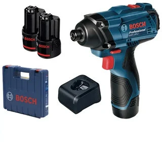 Smūginis veržliasūkis Bosch GDR 120-LI; 12 V; 2x2,0 Ah akum.