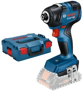 Smūginis veržliasūkis Bosch GDR 18V-200; 18 V (be akumuliatoriaus ir pakrovėjo) + Lagaminas
