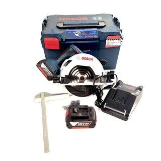 Bosch Akumuliatorinis diskinis pjūklas GKS 18V-57G, 2x4.0Ah, GAL 18V-40