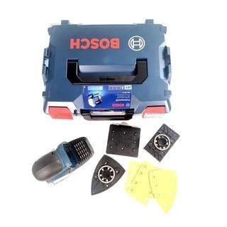 Bosch Akumuliatorinis vibracinis šlifuoklis GSS 18V-10, be akumuliatoriaus ir kroviklio