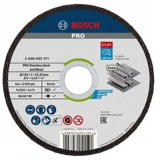 Bosch Pjov.diskas metalui 100x125x1x22.23mm