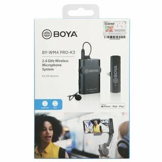 Boya Lavalier belaidis mikrofonas BY-WM4 Pro-K3, skirtas iOS