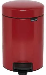 Brabantia „NewIcon“ šiukšliadėžė su pedalu, 3 l, aistros raudonumo