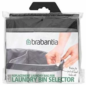 Brabantia skalbinių maišelio keitimas. skirta skalbinių selektoriui 55L pilka