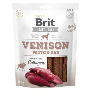 Šunų Skanėstai - Brit Meaty Jerky Su Elniena 200 g