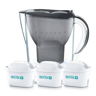 BRITA vandens filtravimo ąsotis „Marella“ grafito spalvos + 3 kasetės