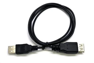 Kabelis USB C-Tech USB-A - USB-A 3 m Juodas (CB-USB2AA-3-B)