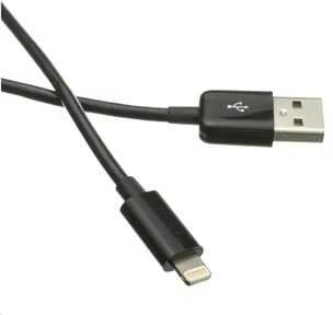 Kabelis USB C-Tech USB-A - Lightning 1 m Juodas (CB-APL-10B)