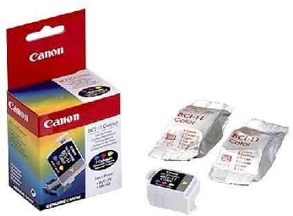 „Canon Tinte BCI-11C“ rašalo talpyklos, spalvotos, 3 vnt.