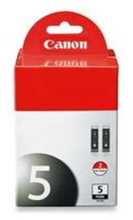 CANON PGI-5BK rašalo kasetė juoda standartinės talpos 2 pakuočių lizdinė plokštelė su signalizacija