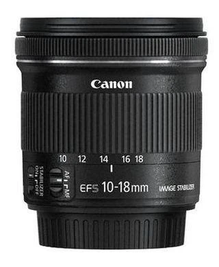 Canon EF-S10-18ISSTM „Ultra“ platus objektyvas Juoda
