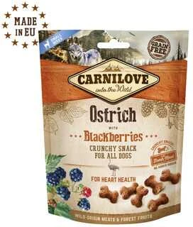 Carni Love CARNILOVE Fresh Crunchy Ostrich su gervuogėmis – skanėstas šunims – 200 g