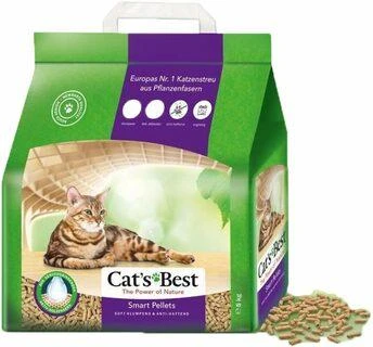 Cat's Best Smart Pellets granuliuotas natūralus pjuveninis kraikas 10L ilgaplaukėms katėms