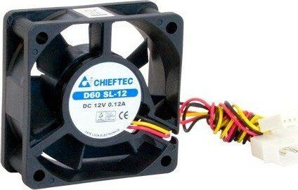 Chieftec AF-0625S computer cooling system Kompiuterio dėklas Fan Juodas