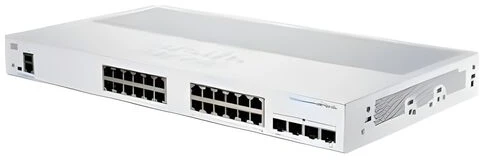 Šakotuvas Cisco jungiklis CBS250-24T-4X, 24xGbE RJ45, 4x10GbE SFP+, be ventiliatoriaus - REFRESH