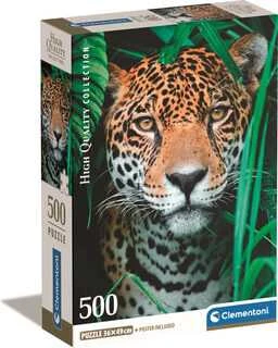 Clementoni Dėlionė 500 vnt. - Jaguaras džiunglėse