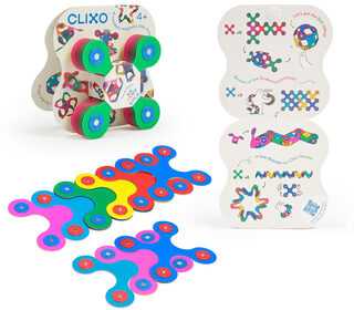 Clixo Tiny & Mighty magnetiniai blokeliai, spalvoti, 9 vnt, žaislas 4+