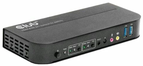 Club 3D Club3D tinklo jungiklis – jungiklis, HDMI KVM jungiklis – dvigubas HDMI 4K 60Hz