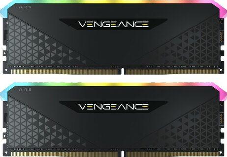 RAM Corsair Vengeance RGB RS Juodas 64GB Kit (2x32GB) DDR4-3600 CL18 DIMM atmintis