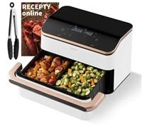 Gruzdintuvė Cosori CAF-TF101S-WEUR Dual Blaze TwinFry Wi-Fi 10 l balta