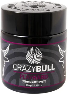 CrazyBull Crazy Bull „Play Hard“ stipri matinė pasta plaukų kremams, 100 g