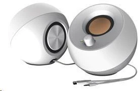 Kompiuterio kolonėlės Garsiakalbių rinkinys kompiuteris Creative Pebble 2.0 51MF1680AA001 (2.0, baltos spalvos)